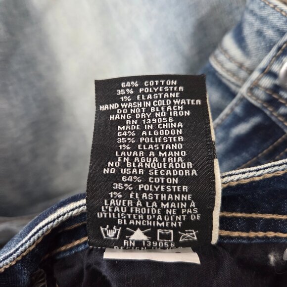 Grace in LA, High waisted, embroidered, flare jeans - Picture 2 of 5